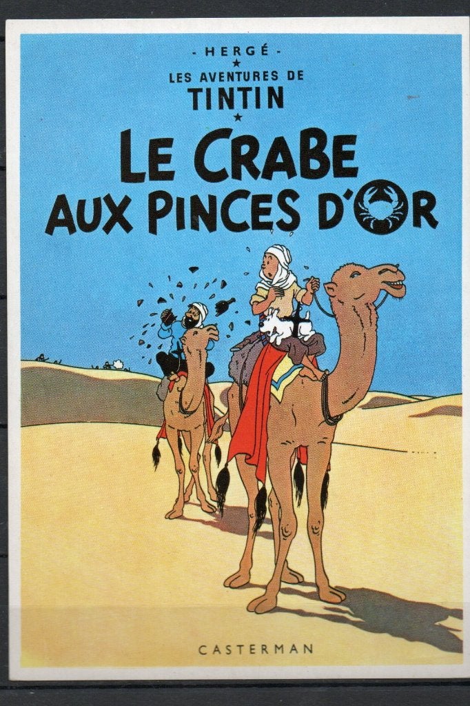 Carte postale : Hergé : Tintin/ Le crabe aux pinces d'or, Collections, Enlèvement
