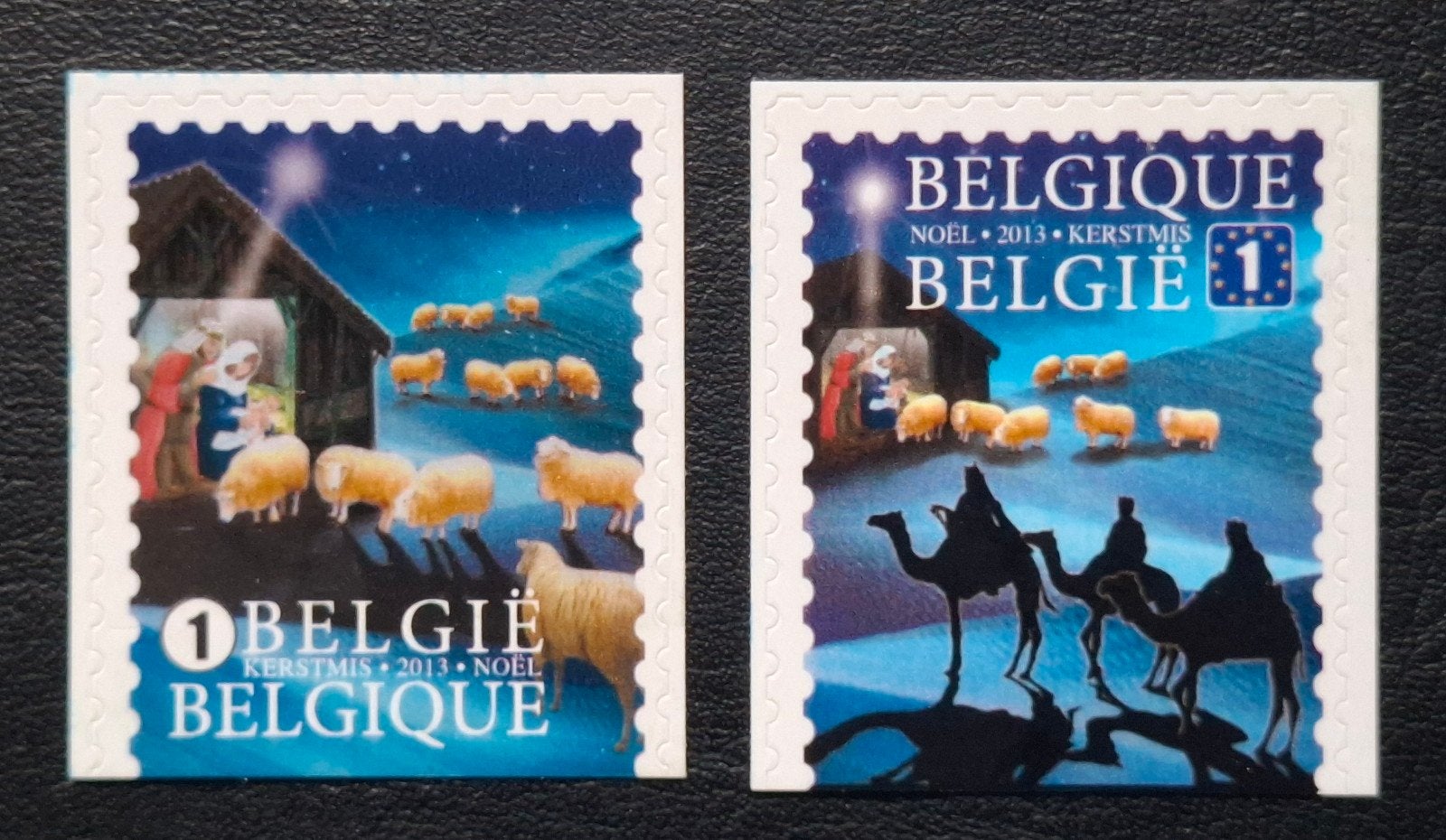 België: OBP 4381/82 ** Kerstzegels 2013., Postzegels en Munten, Postzegels | Europa | België, Kerst, Frankeerzegel, Ophalen of Verzenden