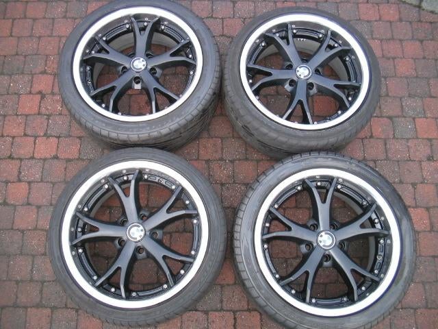 Bmw 18", AEZ zeus 2 delige wielen met gepolijste randen, Auto-onderdelen, Banden en Velgen, Ophalen, 18 inch, Gebruikt, Banden en Velgen