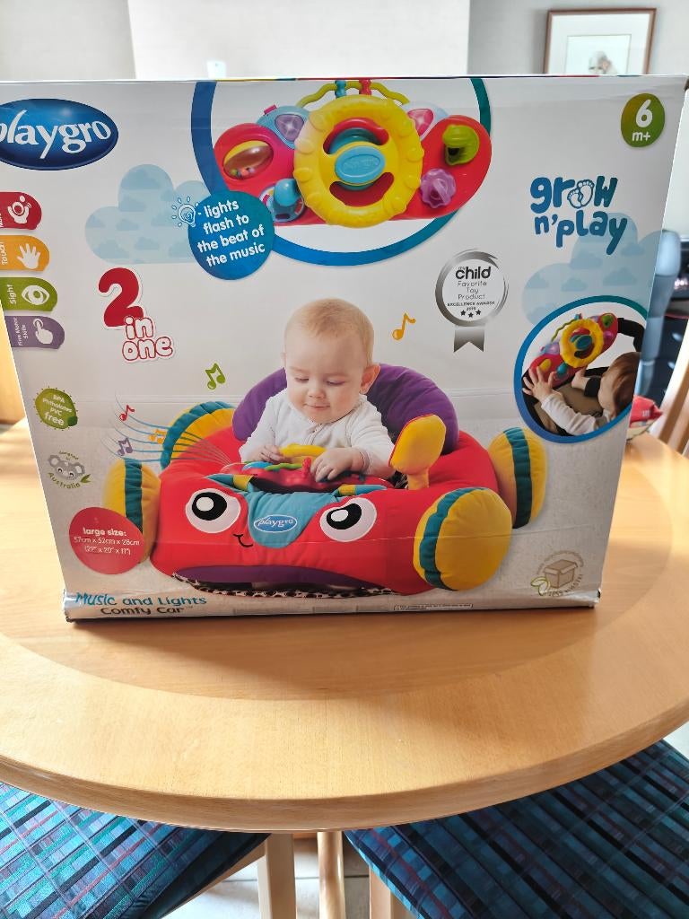 Muzikale pluche auto zitkussen, Kinderen en Baby's, Speelgoed |Speelgoedvoertuigen, Nieuw, Ophalen of Verzenden