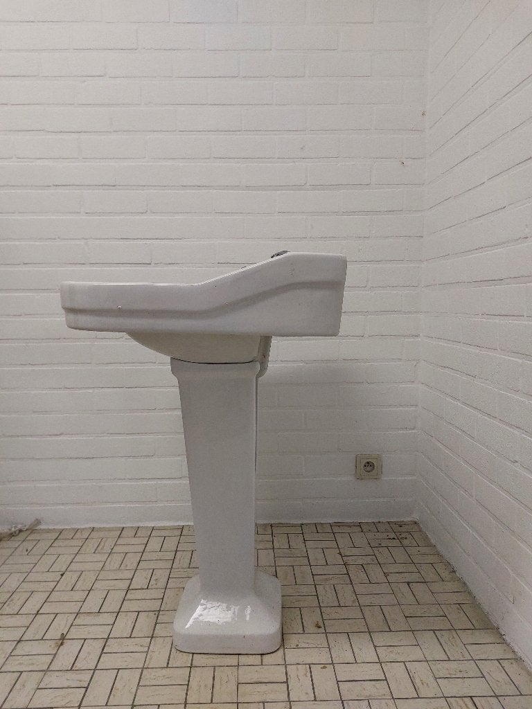Lavabo vintage JACOB Delafon avec robinets originaux, Bricolage & Construction, Enlèvement, Utilisé, Lavabo
