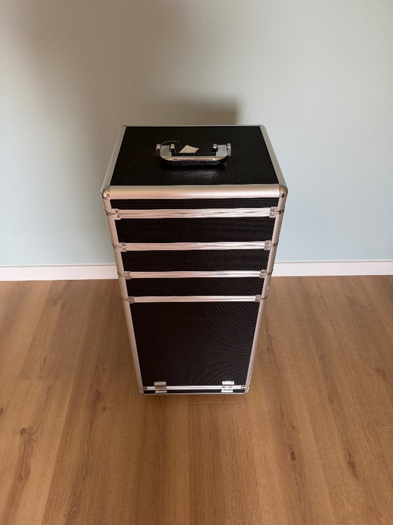 TecTake professionele trolley 4-delig, Enlèvement, Utilisé, Noir, Maquillage