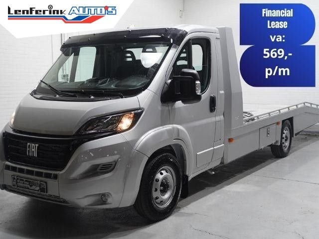 Fiat Ducato 2.2 Mjet 140 pk Autotransporter Tijhof BPM vrij, Autos, Argent ou Gris, Achat, Entreprise, Boîte manuelle