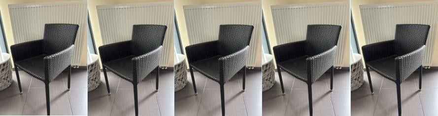 TopInterieur keuken, eetkamer of buiten stoelen wicker, Huis en Inrichting, Ophalen, Gebruikt