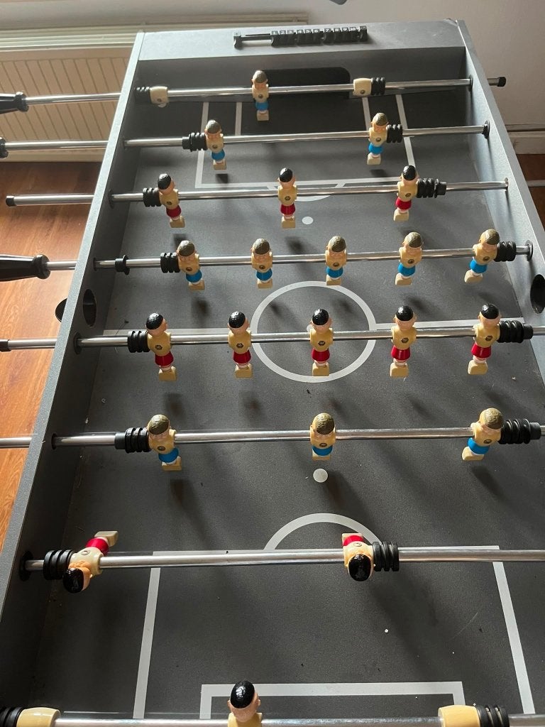 Kickertafel, Ophalen, Gebruikt