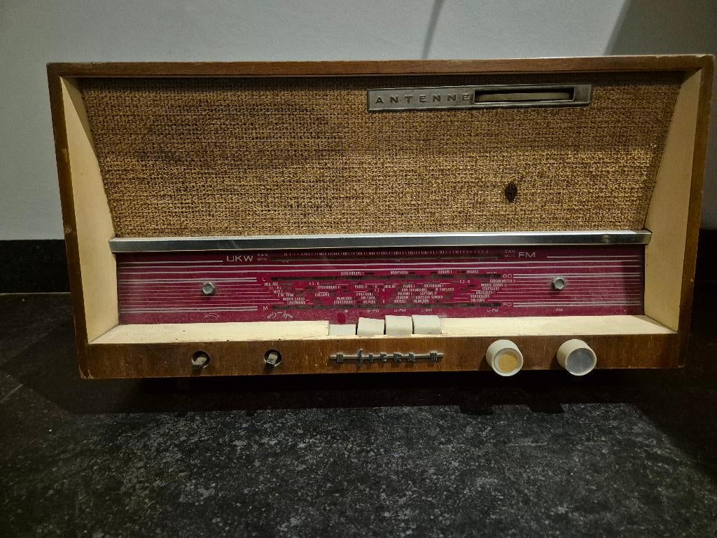 Vintage buizenradio HERA – jaren 50 – retro decoratie, Antiek en Kunst, Ophalen