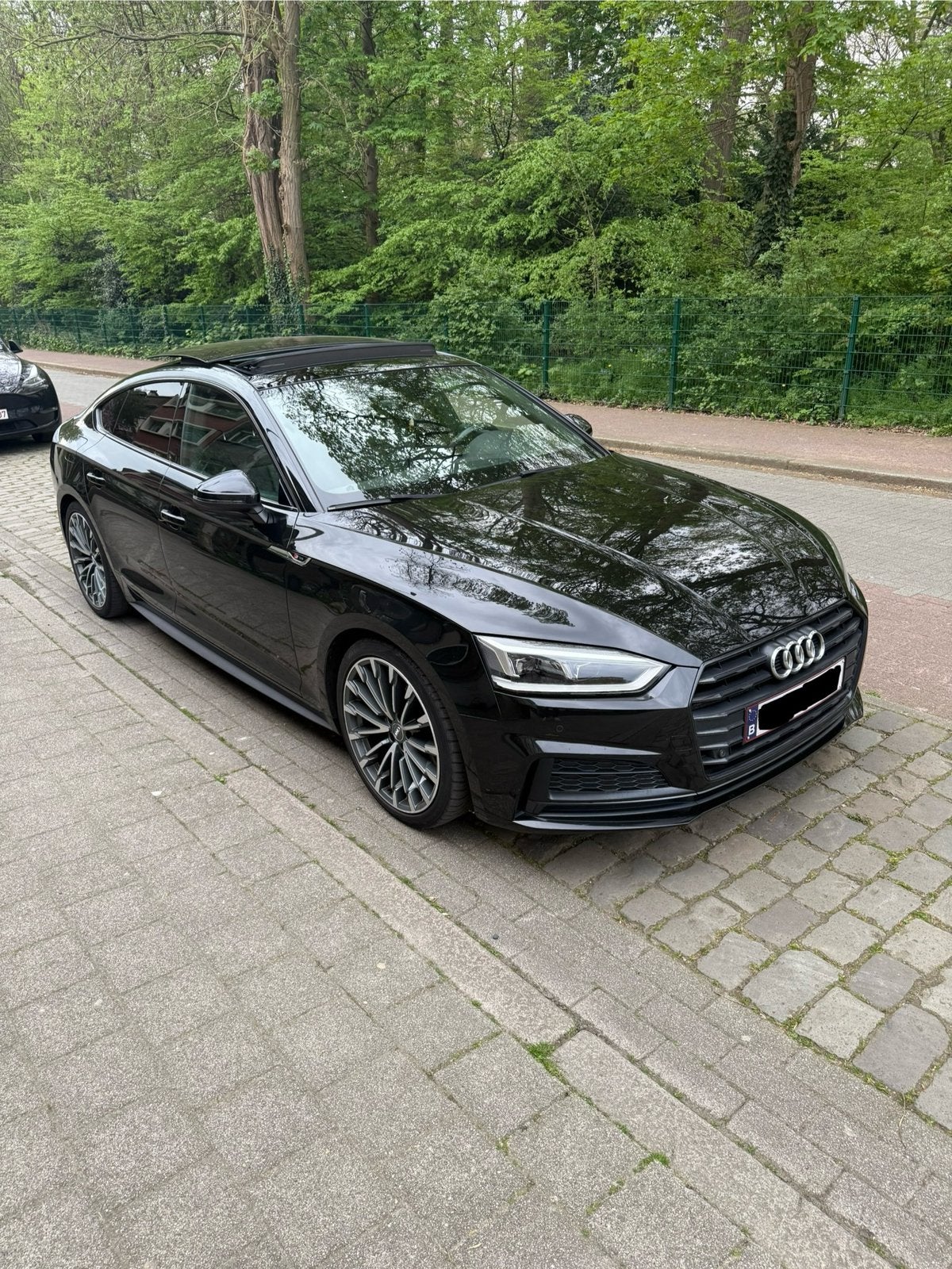 Audi A5 Sportback S-Tronic LED/Leder/S-Line, Auto's, 4 cilinders, Zwart, Leder, Particulier