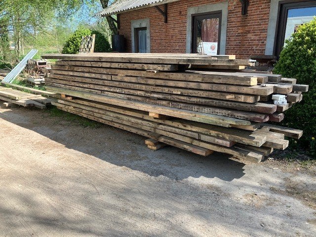 Balken, juffers, kepers en planken, Ophalen, Gebruikt