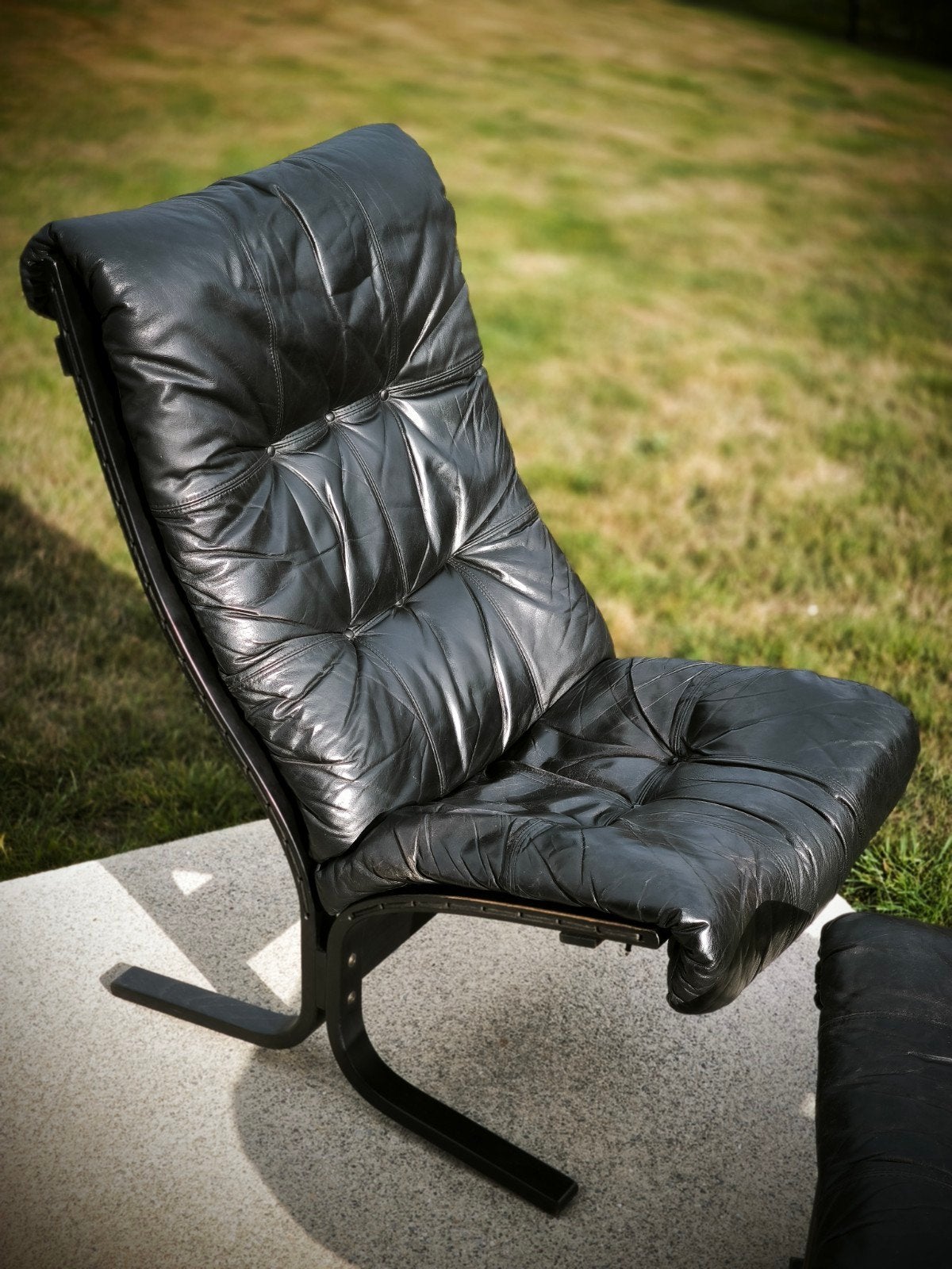 Siesta et Ottoman confort de Igmar Relling pour Westnofa,, Enlèvement, Utilisé, Cuir, Vintage