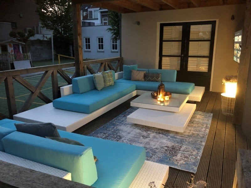 eenmalig complete loungeset restant met kussens naar keuze, Verzenden, Nieuw