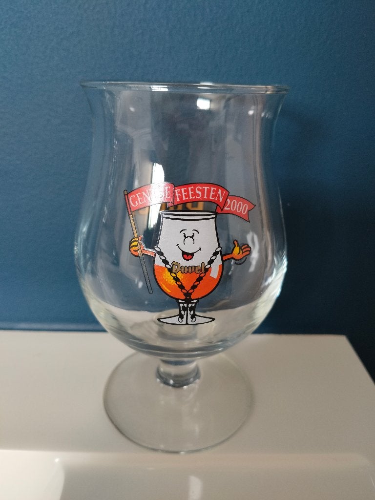Duvelglas Gentse Feesten 2000, Verzamelen, Ophalen of Verzenden, Zo goed als nieuw, Glas of Glazen, Duvel