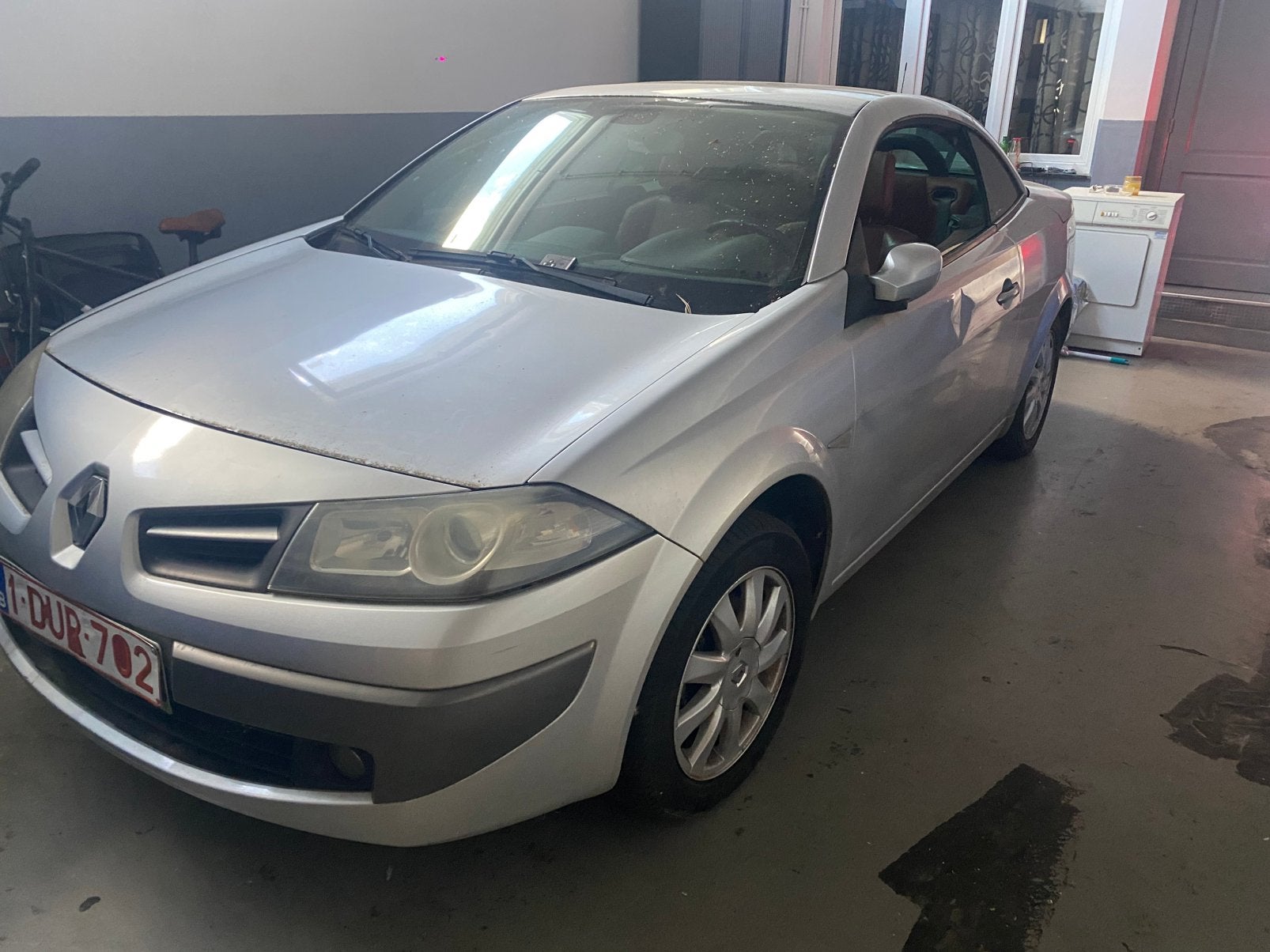 Renault Megane Mégane CC 1.6i, Autos, Argent ou Gris, Cabriolet, Boîte manuelle, Capteur de lumière