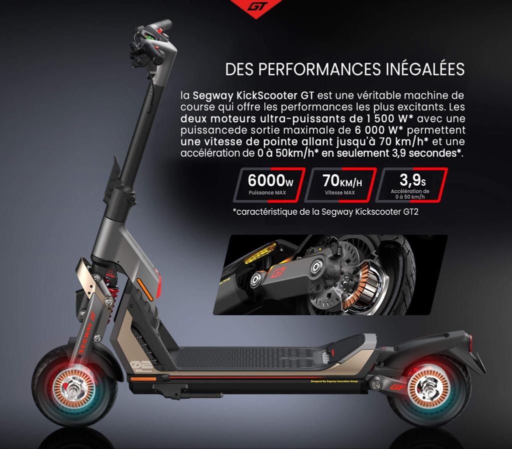 Trotinette électrique Segway Gt2 pro, Vélos & Vélomoteurs, Trottinettes, Enlèvement
