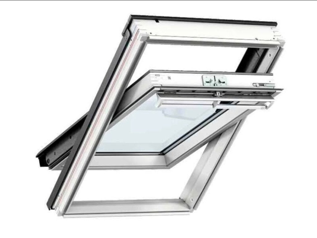 Velux PK08 94X140 neuf + entourage  EDW tuile, Bricolage & Construction, Enlèvement, Neuf, Fenêtre de façade ou Vitre, Double vitrage