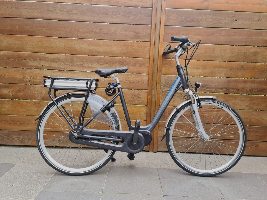 Vélo électrique Bikkel avec moteur central, Enlèvement, Comme neuf, 50 km par batterie ou plus