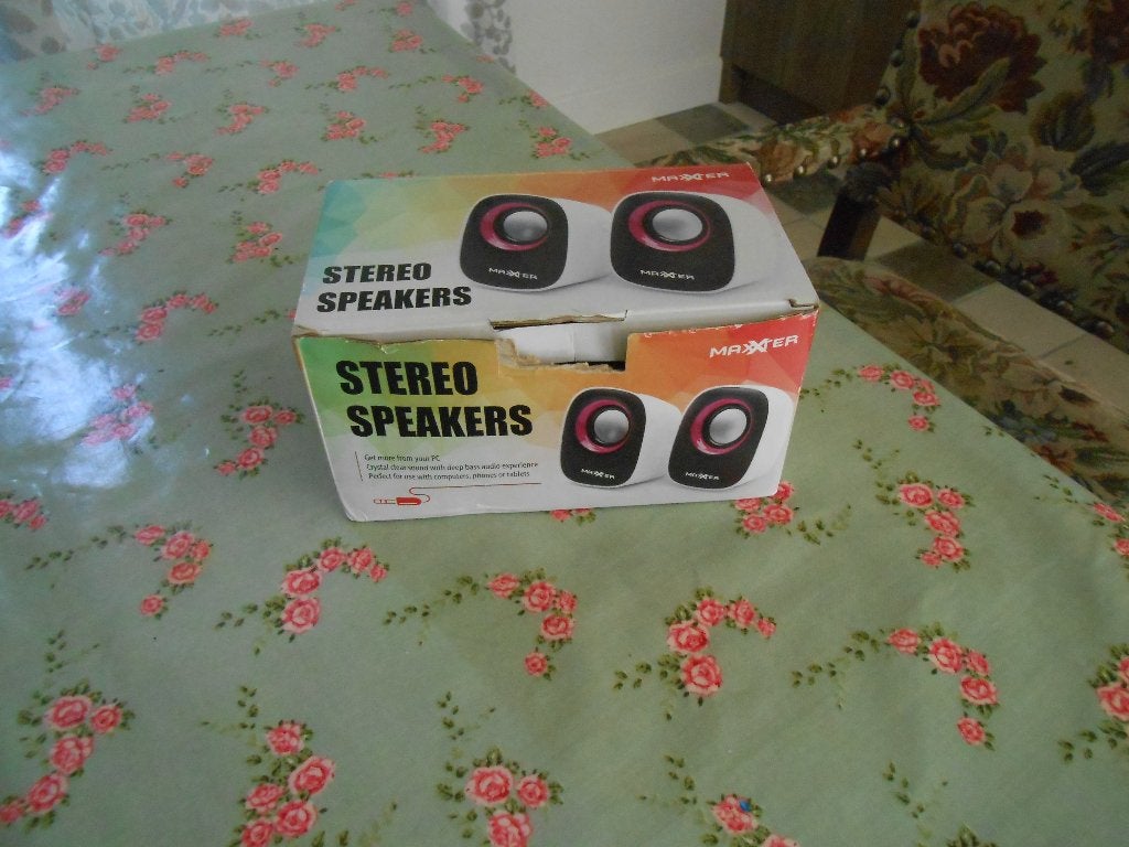 stereo speakers Maxxter NIEUW, Computers en Software, Pc speakers, Ophalen of Verzenden