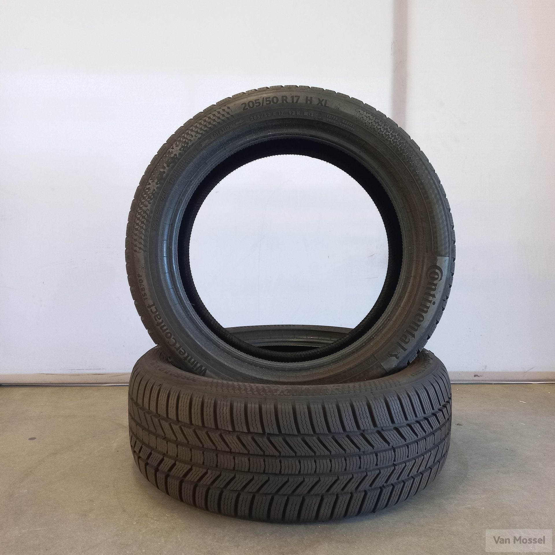 Continental Wintercontact TS870P 205/50/R17 93H, Auto-onderdelen, Banden en Velgen, Gebruikt, -, -, 17 inch
