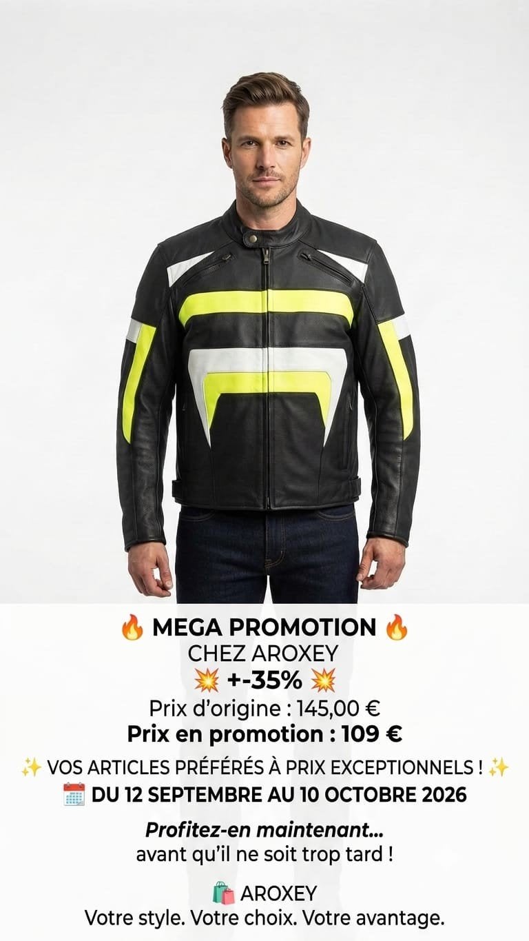 Nieuwe leren motorjas met CE-protectoren, Motoren, Verzenden, Nieuw met kaartje, Jas | leer