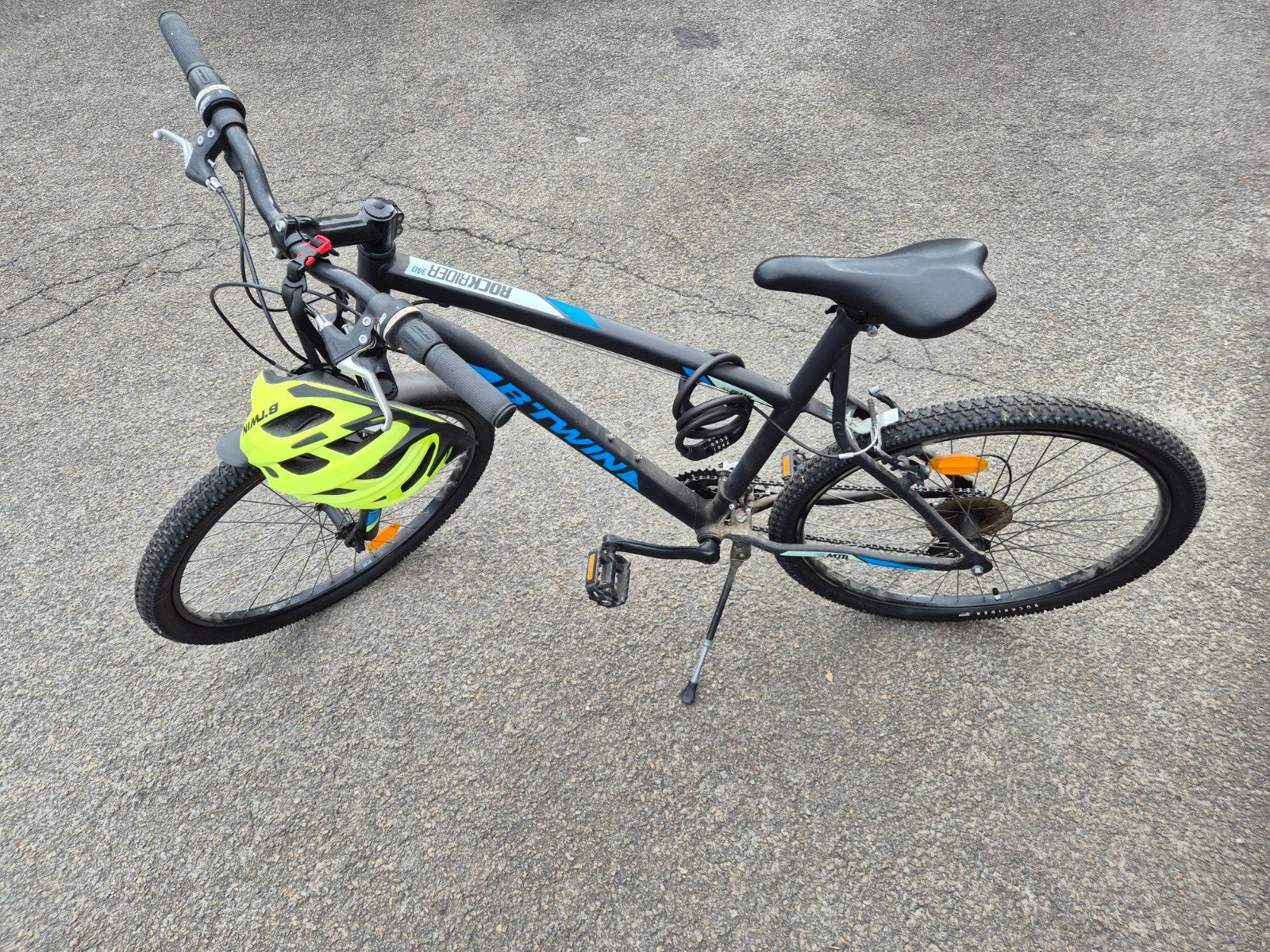 vélo homme Rockrider 340 +casque et cadenas, Enlèvement