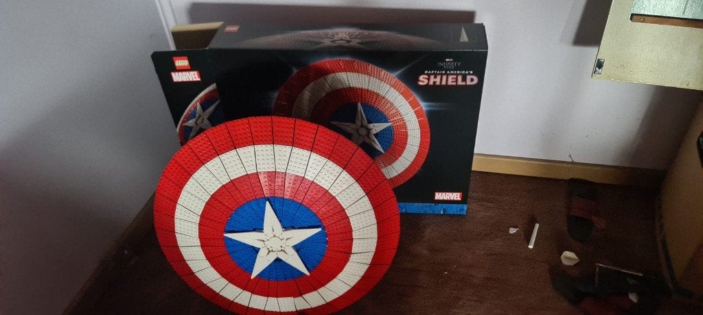 Lego 76262 Captain America Shield, Marvel, Lego, Ensemble complet, Comme neuf