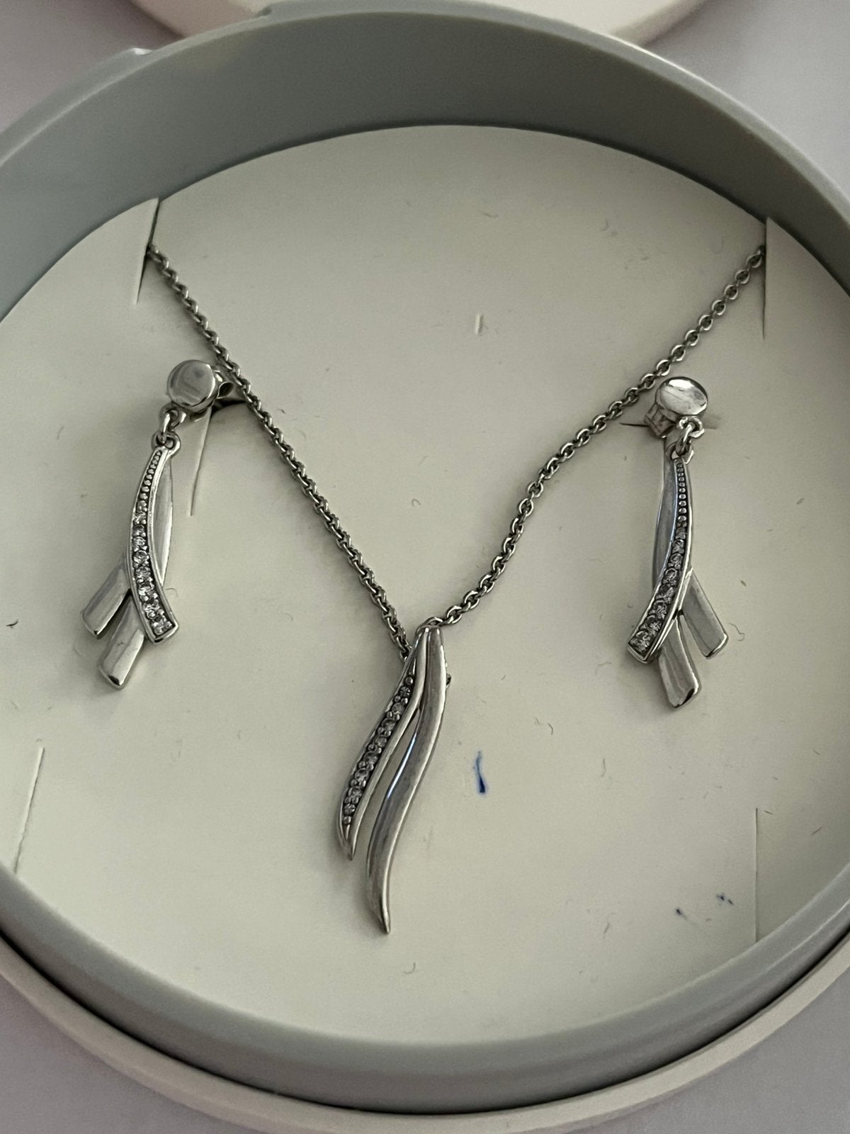 Zilveren set 925, Bijoux, Sacs & Beauté, Enlèvement ou Envoi, Collier