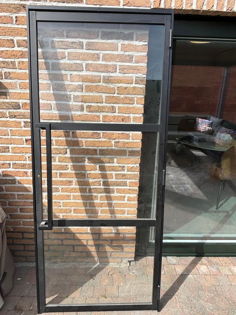 Glazen deur (3 compartimenten), Doe-het-zelf en Bouw, Ophalen, 80 tot 100 cm, Binnendeur, Nieuw