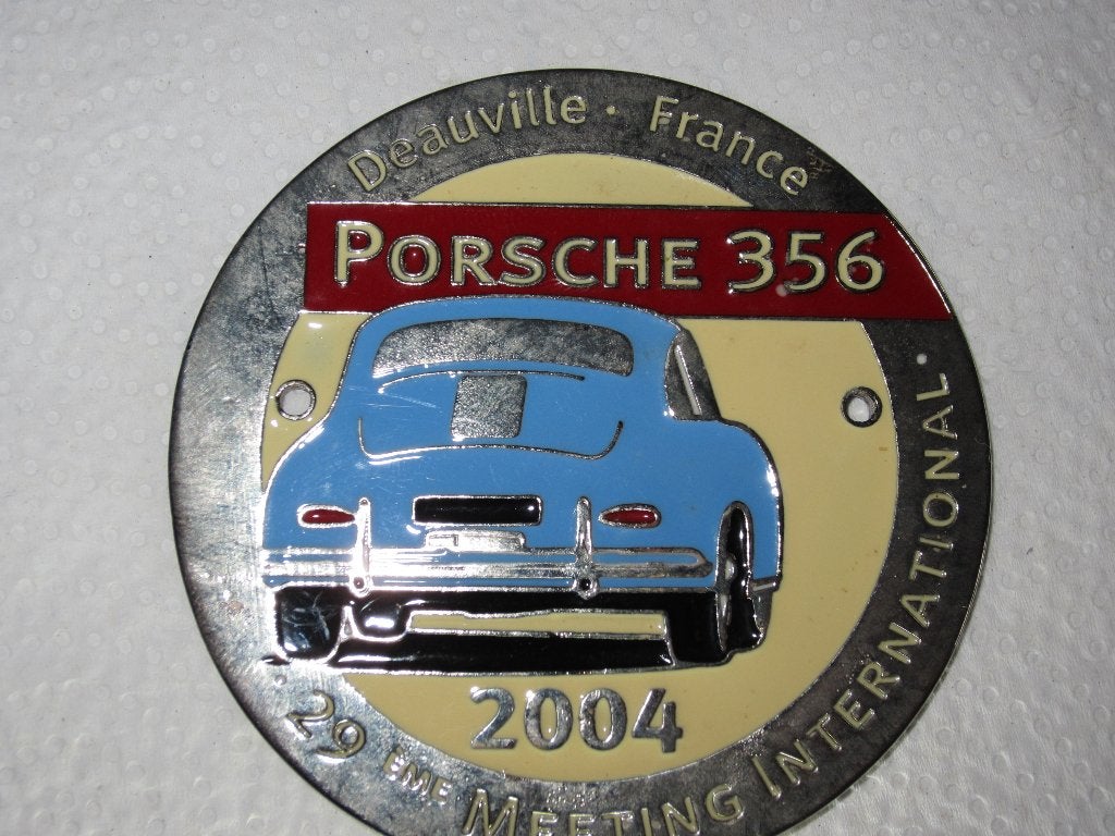 Badge émaillé Porsche 356 29ème Meeting International Deauvi, Verzamelen, Ophalen, Nieuw, Auto's
