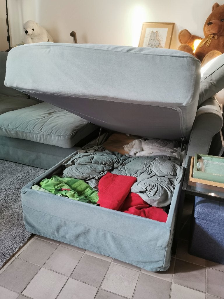 IKEA GRÖNLID- 3-zits slaapbank, met chaise longue., Huis en Inrichting, Zetels | Zetels en Chaises Longues, Ophalen, Driepersoons