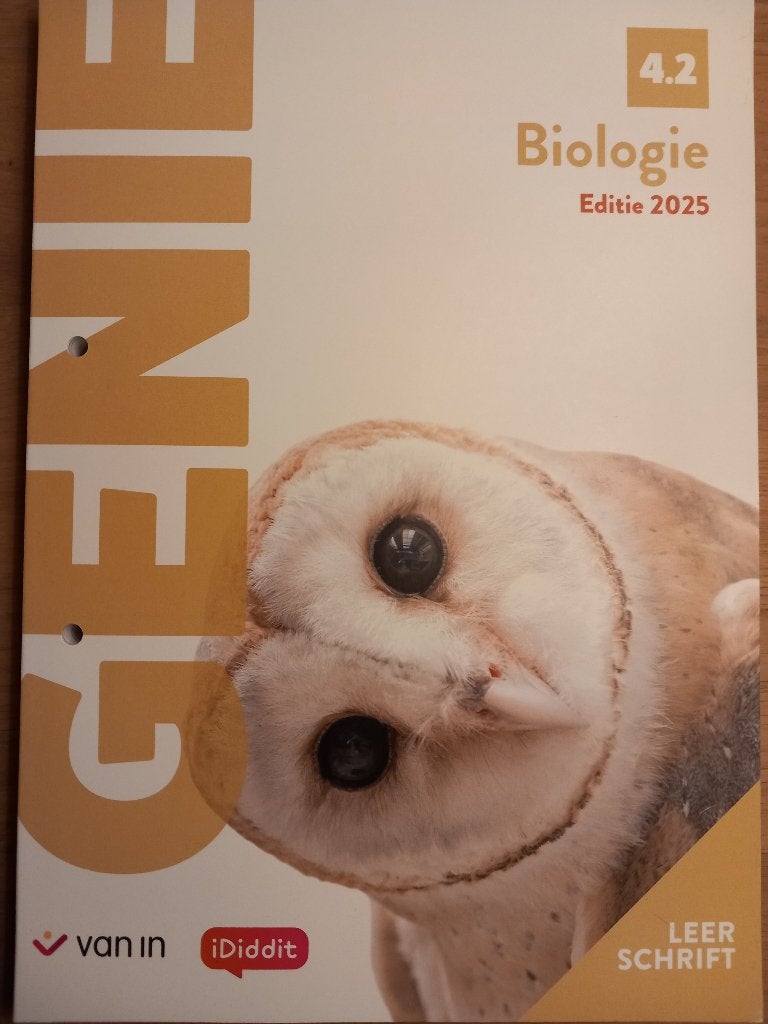 Genie Biologie 4.2 Leerschrift 2u NIEUW, Ophalen, ASO, Biologie, Nieuw