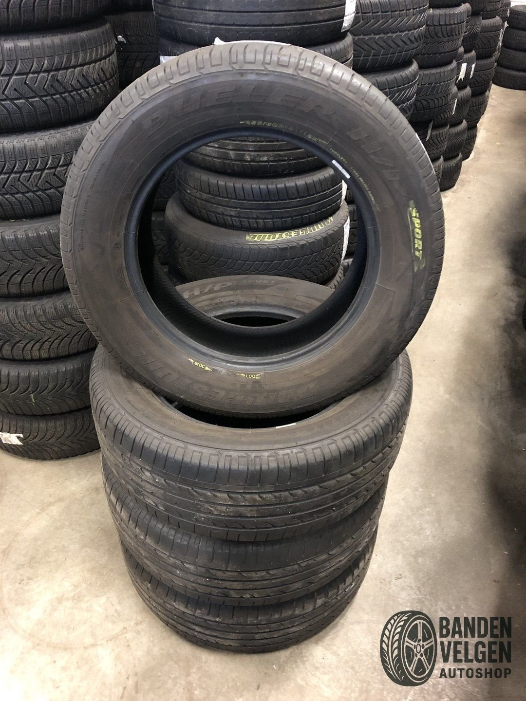 4 x 255-60-18 112H Bridgestone Dueller H/P Sport Dot 3018, 255 mm, Pneus été, -, Utilisé