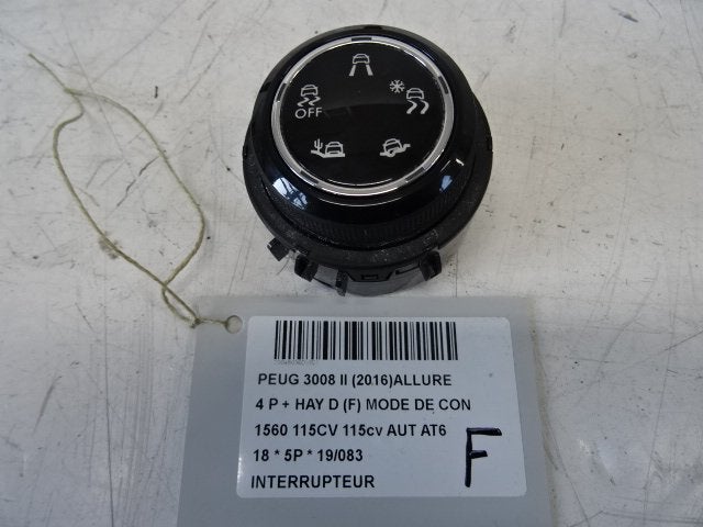 SCHAKELAAR Peugeot 3008 II (M4 / MC / MJ / MR) (98113880VD), Gebruikt, Peugeot