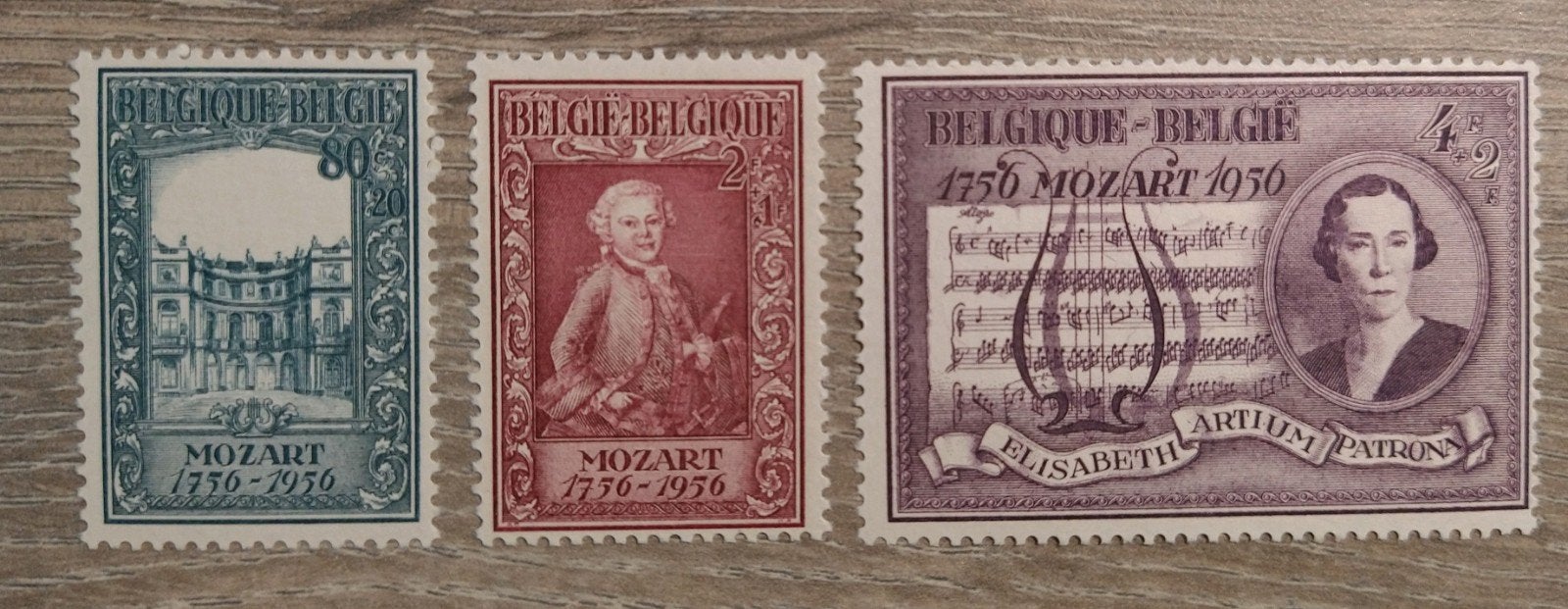 OBP 987/89 ** Wolfgang Amadeus Mozart, Postzegels en Munten, Ophalen of Verzenden, Postfris, Postfris