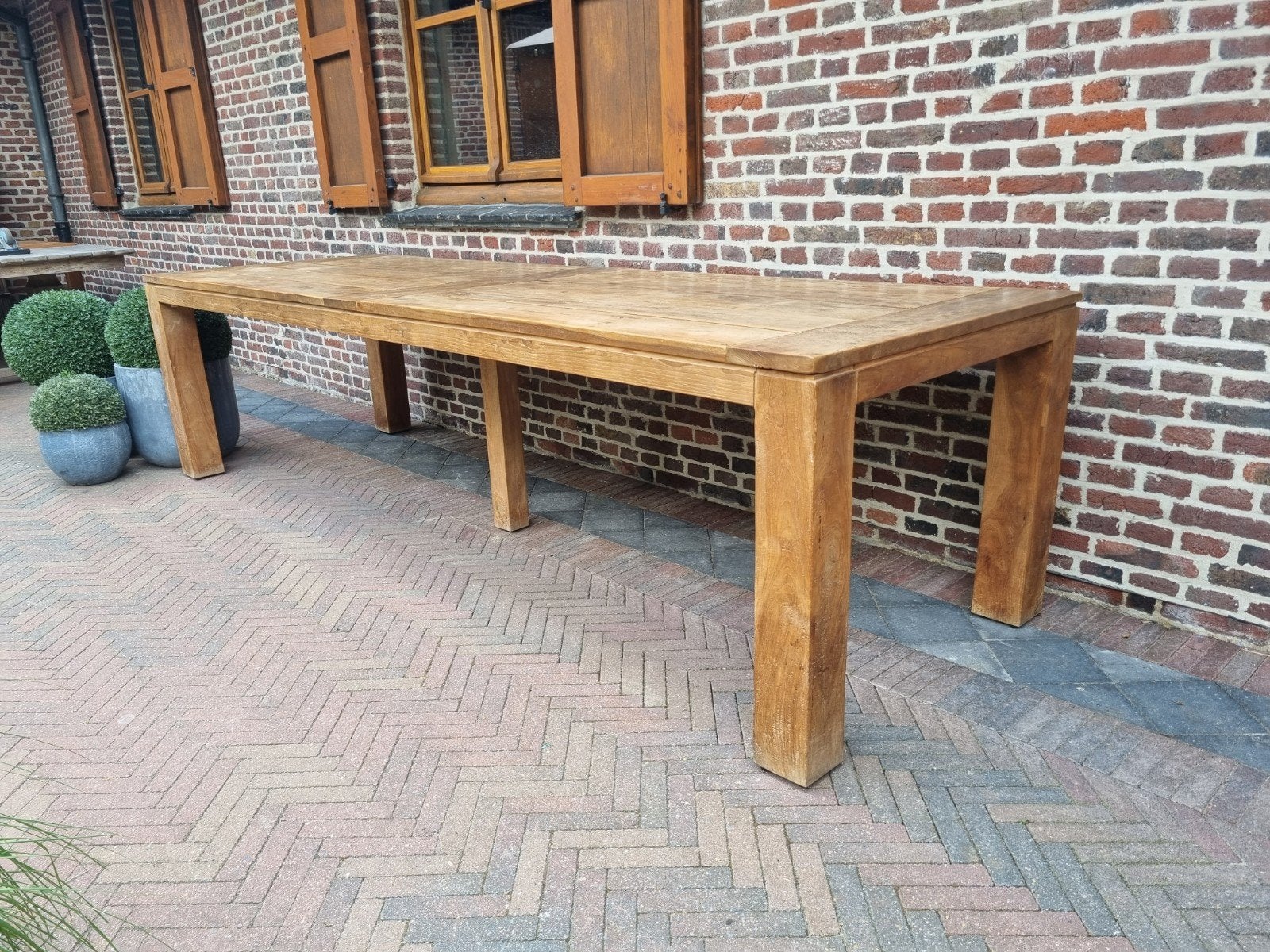 Teak eettafel/tuintafel ART:154/26.1, Ophalen, Gebruikt, 100 tot 150 cm, .
