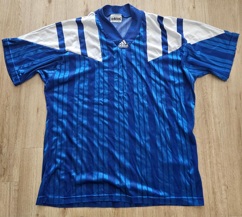 Adidas vintage shirt 1990s, Enlèvement ou Envoi, Adidas, Bleu, Taille 52/54 (L)