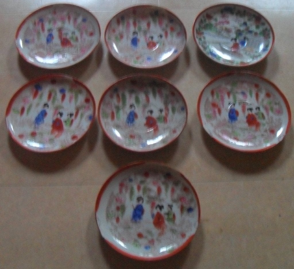 Assiettes style japonais (7), Maison & Meubles, Enlèvement ou Envoi