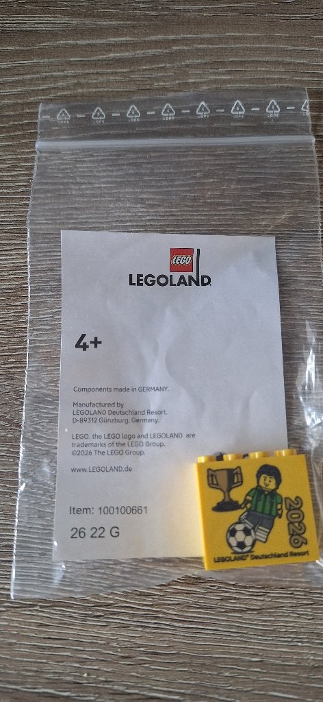 Lego Steen WK 2026 - Limited edition Brick Factory Legoland, Kinderen en Baby's, Speelgoed | Duplo en Lego, Lego, Nieuw, Ophalen of Verzenden