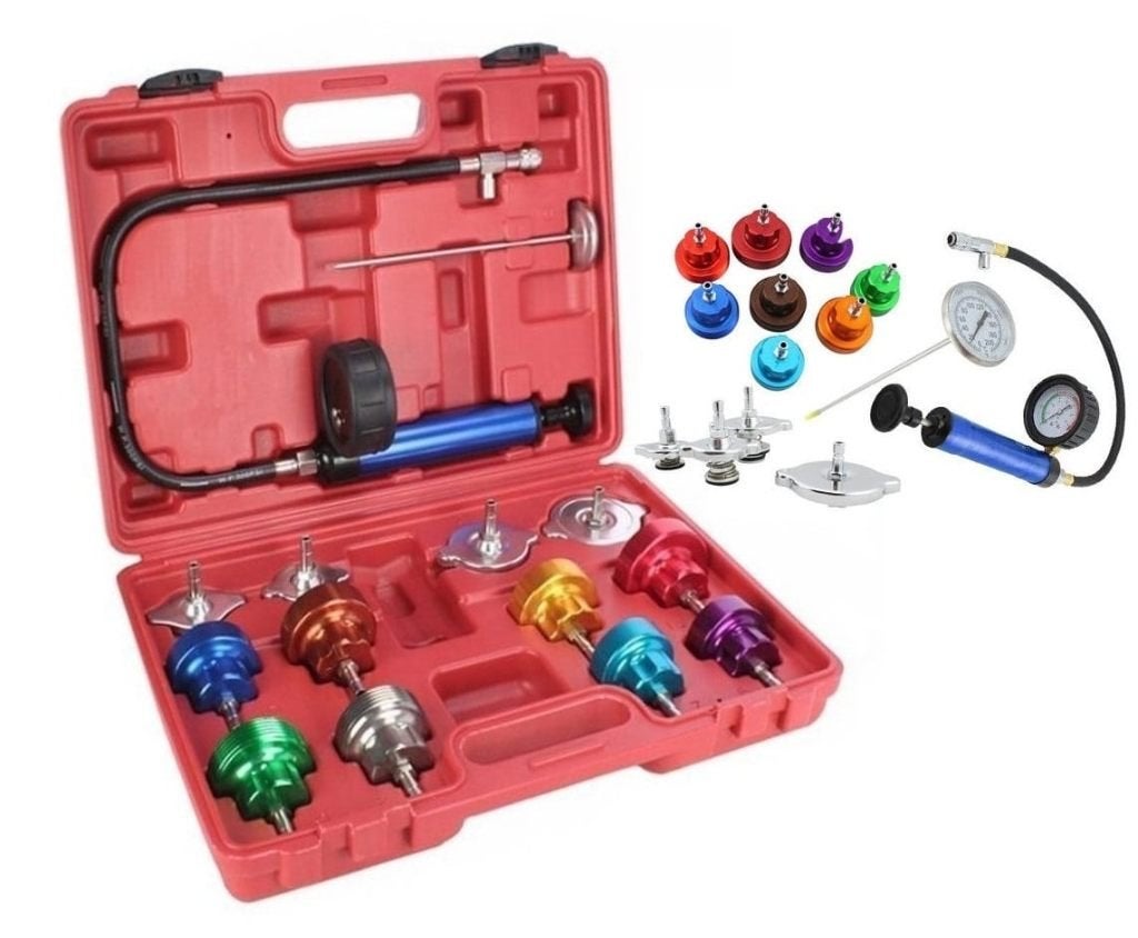 Koelsysteem diagnose / radiateur test set  (18 delig), Verzenden