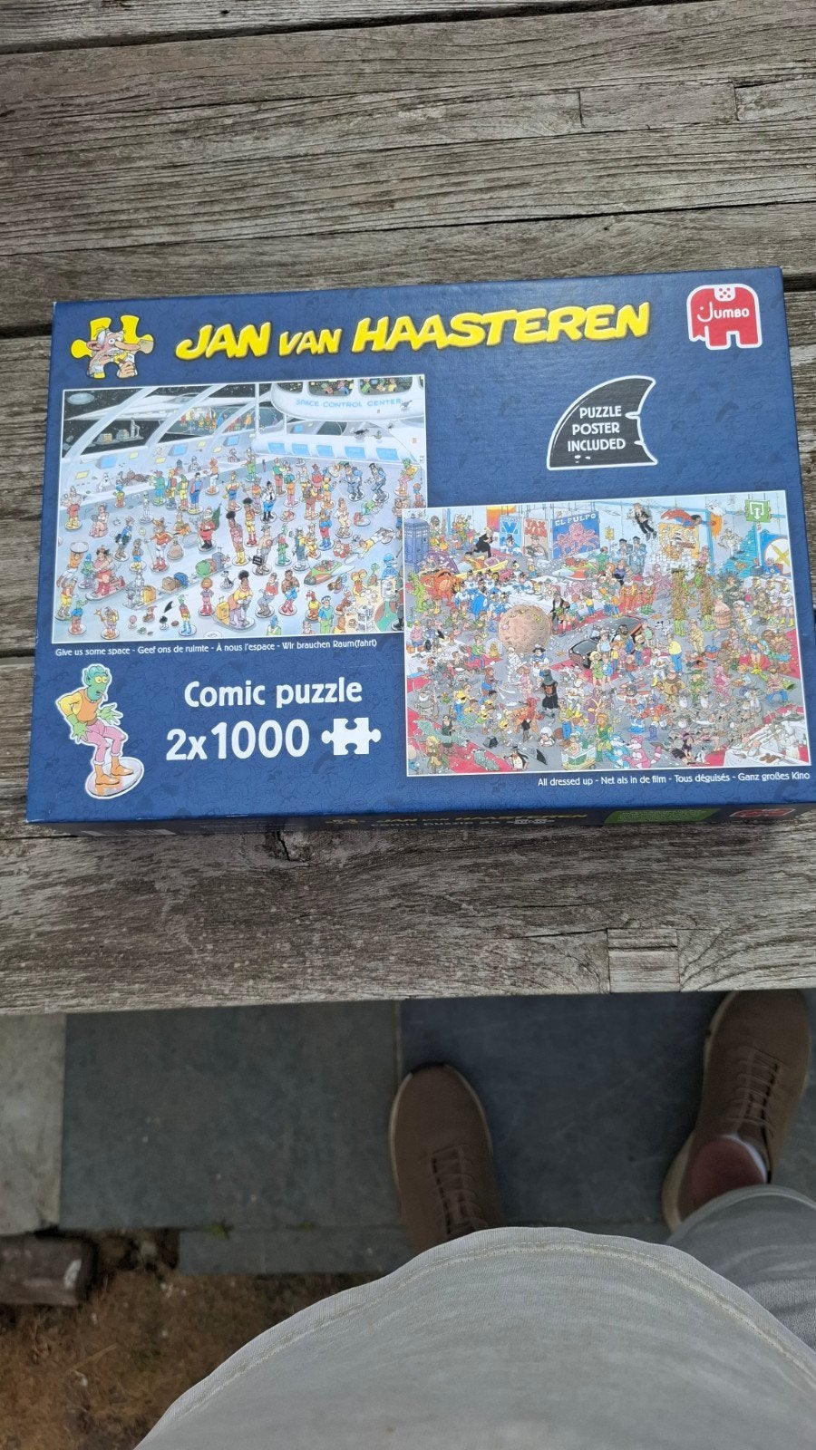 puzzels jan van haasteren 2x1000stuks, Ophalen, 500 t/m 1500 stukjes, Nieuw, Legpuzzel