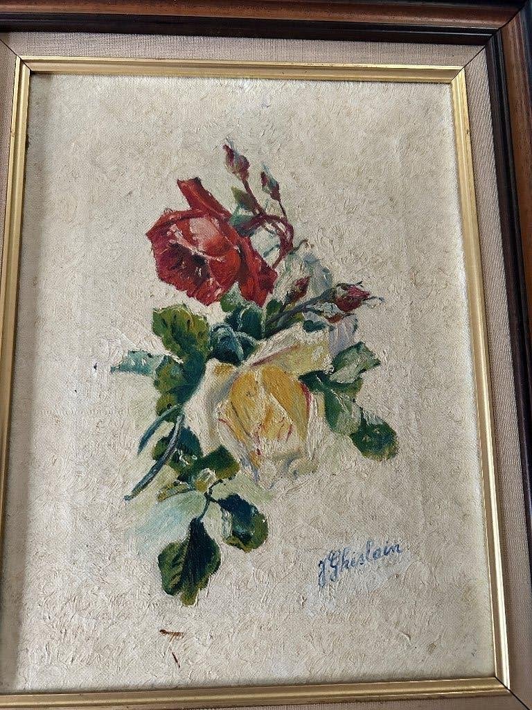 Olieverfschilderij, Antiek en Kunst, Kunst | Schilderijen | Klassiek, Doek, Gesigneerd, Olieverf, Vintage
