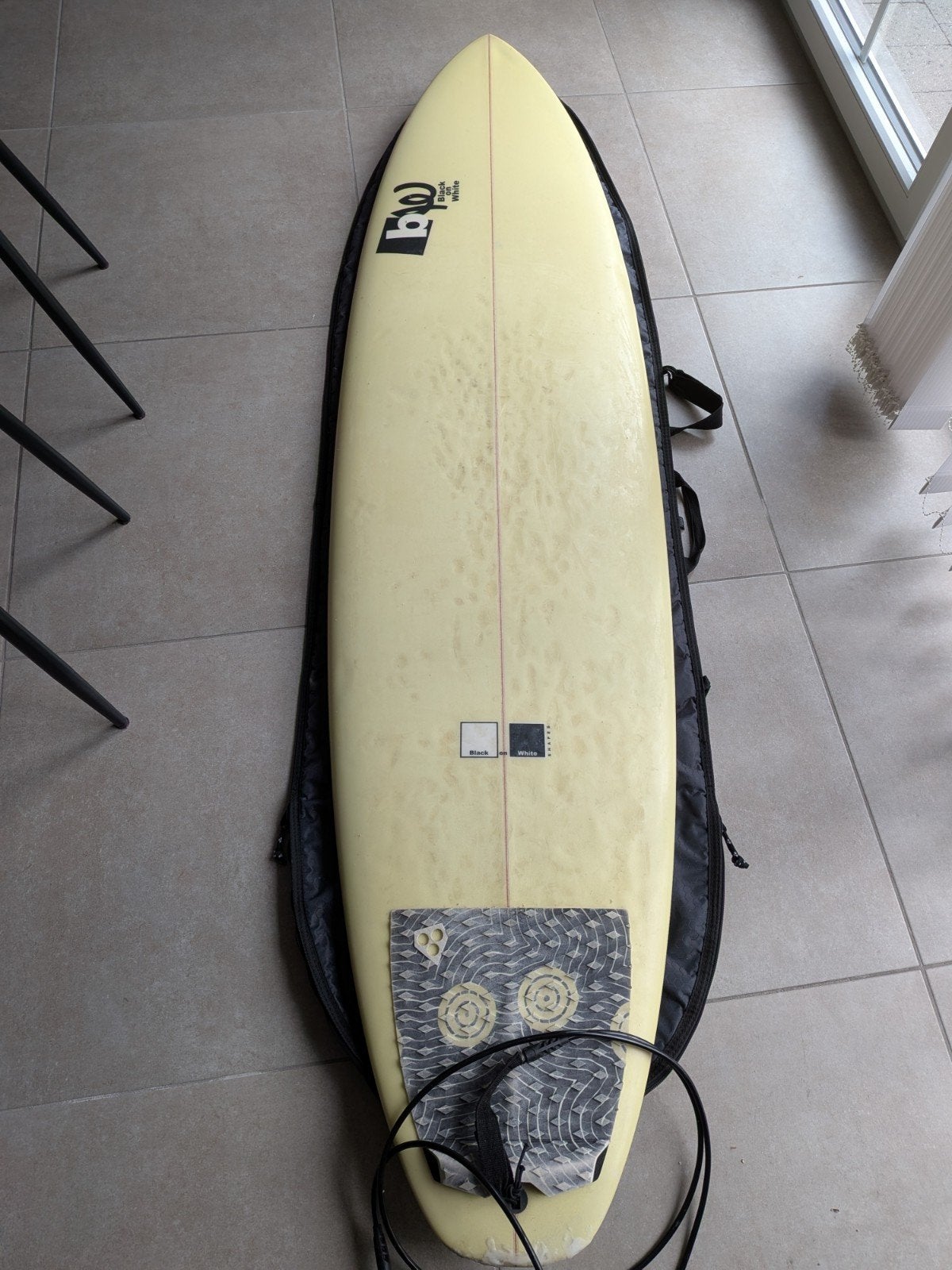 BW surfboard evolution 6'10x21x2 3/4x 47.3L, Watersport en Boten, Ophalen, Gebruikt, Funboard, Met koord