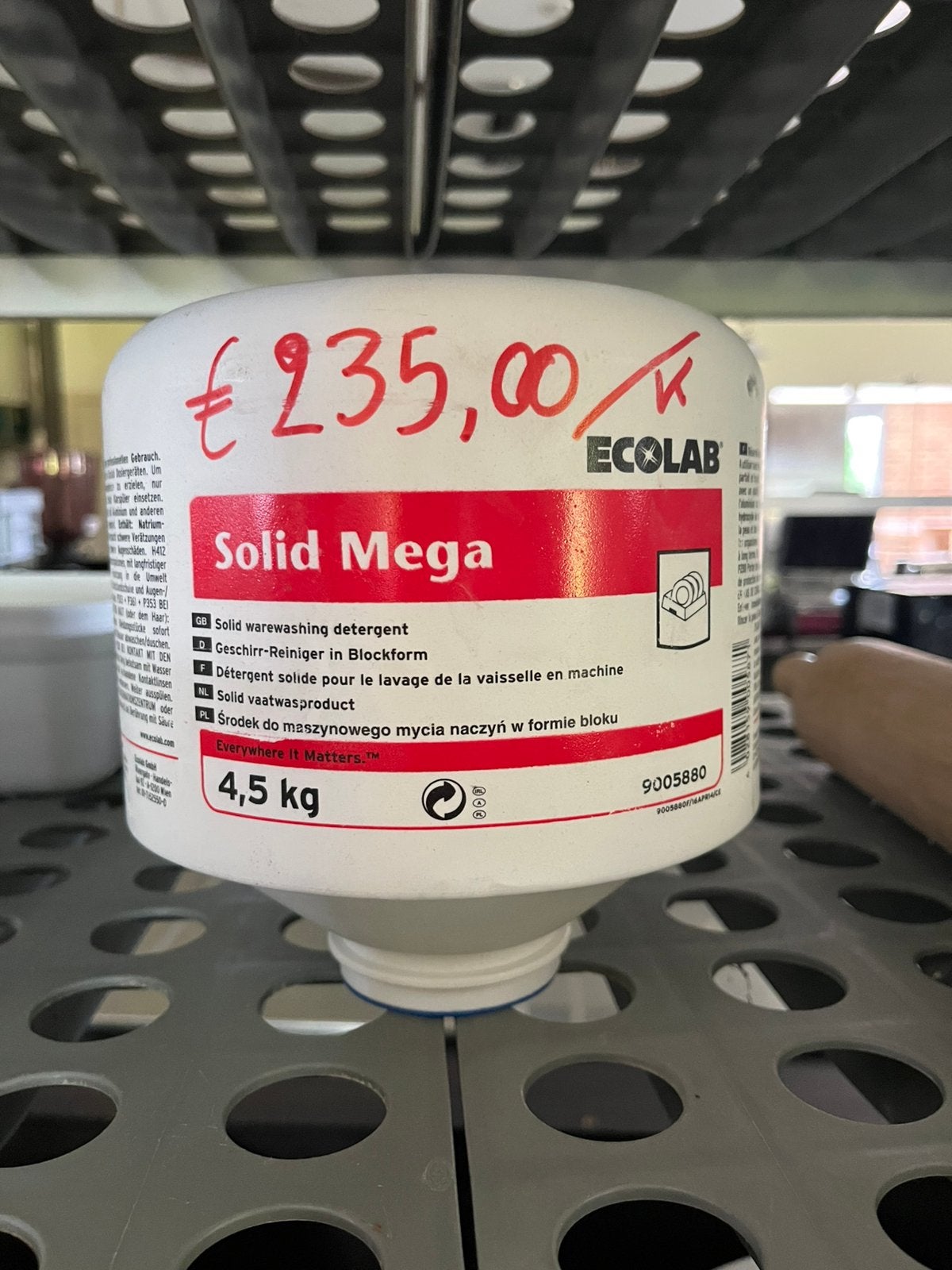 Solid Mega vaatwas: 1X + bioglans 2440: 20 liter in stock, Ophalen, Ecolab, Nic.debruyne@gmail.com