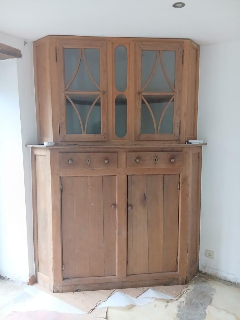 Buffet meuble de coin vintage de coin, Enlèvement