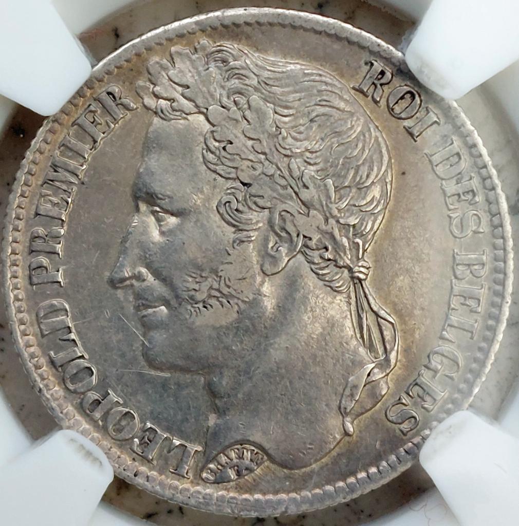1 Frank 1833 Gelauwerd ZELDZAAM, Postzegels en Munten, Munten | België, Zilver, Ophalen of Verzenden, Losse munt, Zilver