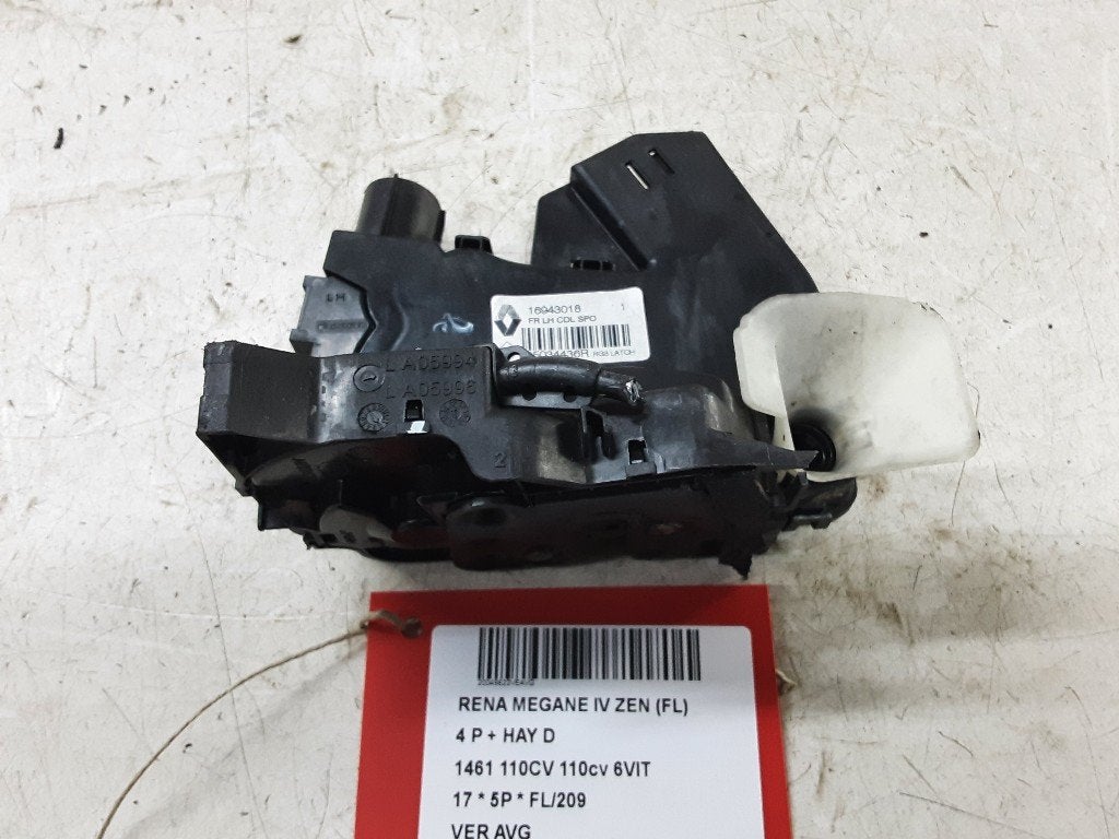 SERRURE DE PORTE AVANT GAUCHE Megane IV (RFBB) (805034436R), Renault, Utilisé, Peter-Huppertz-Straße 5
51063  Köln, DE, Avant