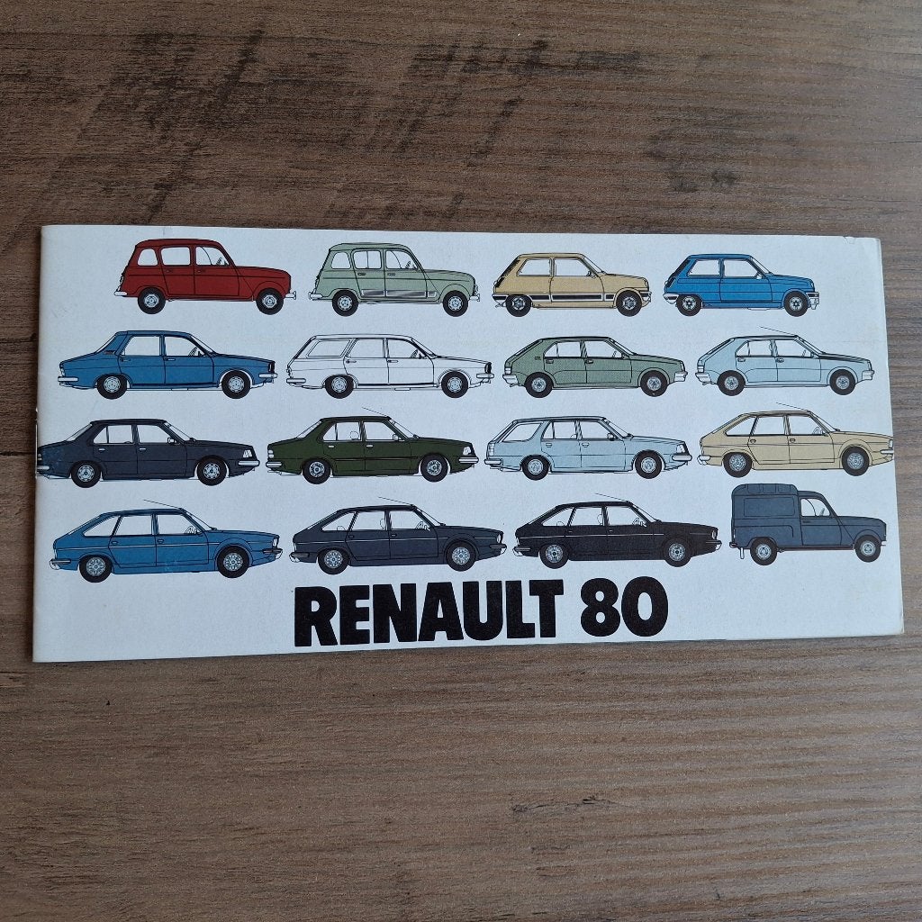 RENAULT  80, Boeken, Auto's | Folders en Tijdschriften, Ophalen of Verzenden, Nieuw, Renault