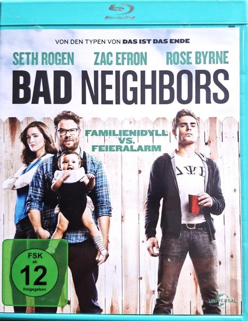 blu ray BAD NEIGHBOURS  SETH ROGEN  ZAC AFRON, Enlèvement ou Envoi, Comme neuf