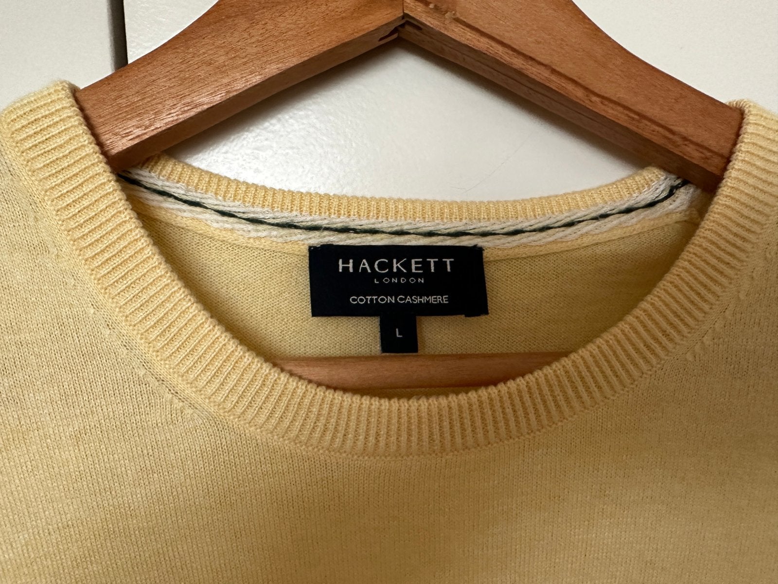 Pull Hackett Large, Enlèvement ou Envoi, Neuf, Taille 52/54 (L), Jaune