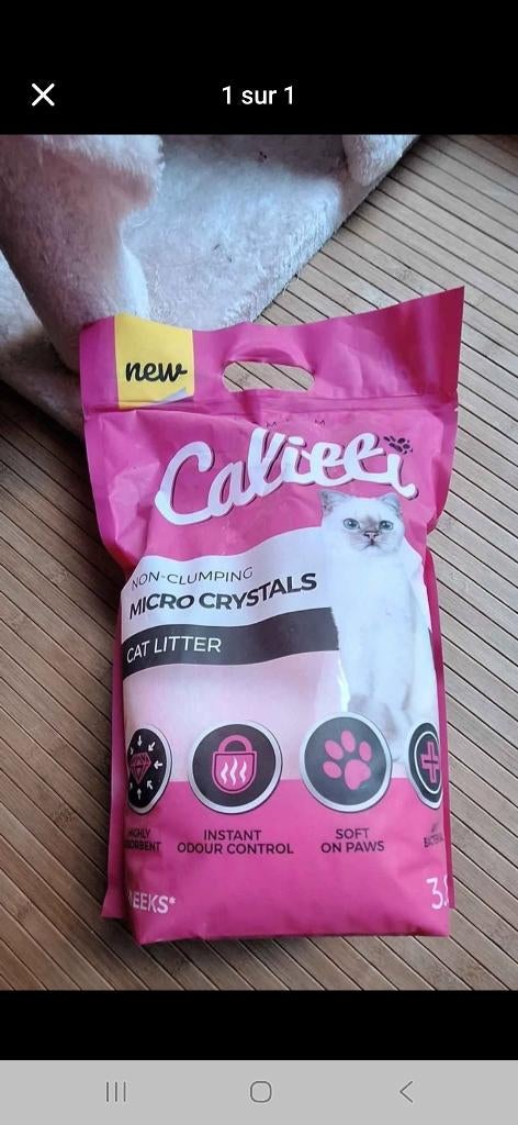 Litière pour chat en silice, Enlèvement, Neuf, Fermé