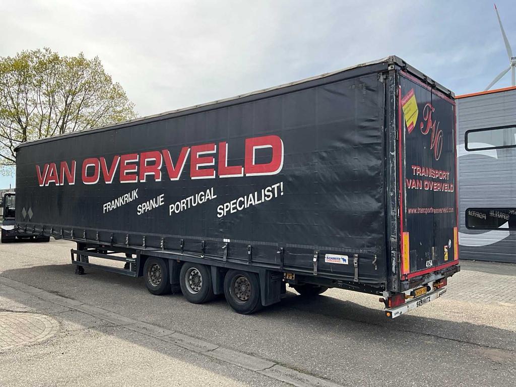 2005 schmitz S01 Mega Schuifzeil Oplegger OH-06-YR, Auto's, Vrachtwagens, Overige brandstoffen, Bedrijf, Aanhangers en Opleggers