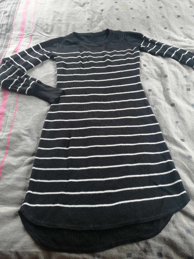 Jurk / trui zwart/wit merk bonprix – maat s – nieuw, Kleding | Dames, Bonprix, Wit, Nieuw, Ophalen of Verzenden